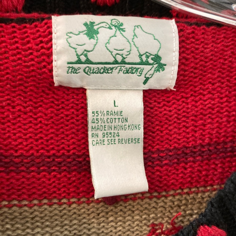 Sweater large rooster/ farm embroidered - Picture 4 of 16